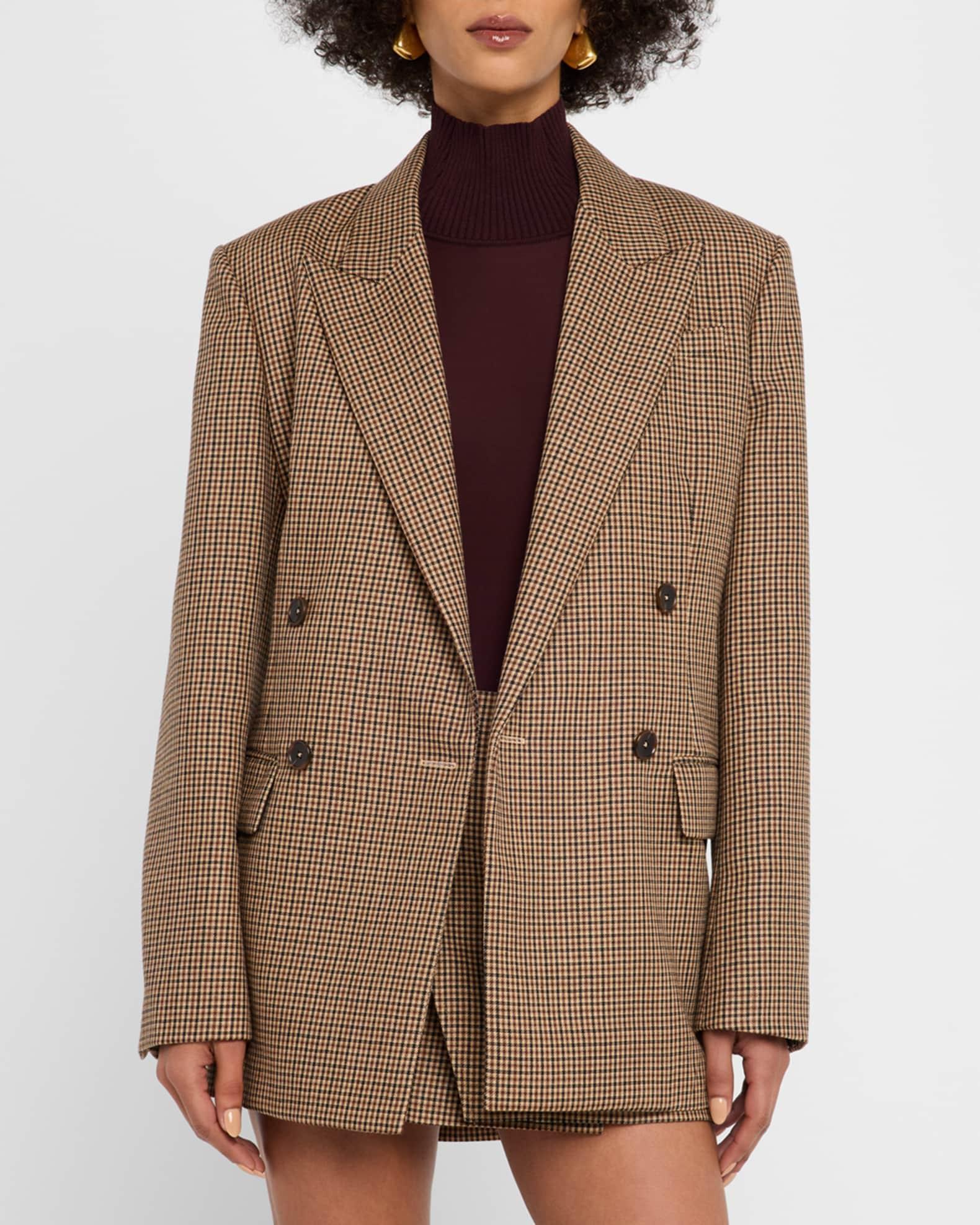 Calla Check Double-Breasted Jacket Product Image