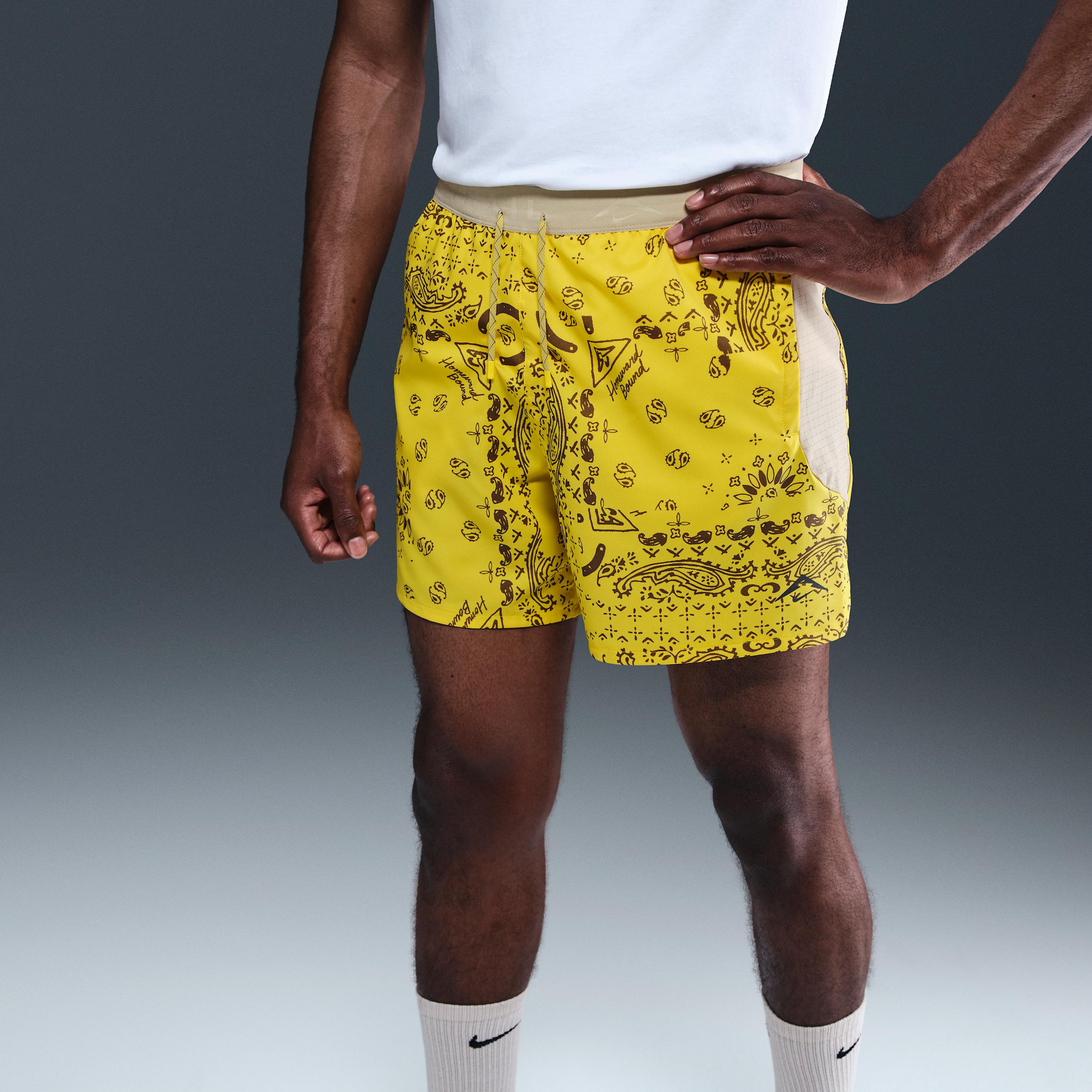 Nike Mens Trail Dri-FIT 6 Brief-Lined Running Shorts | HJ4174-718 Product Image