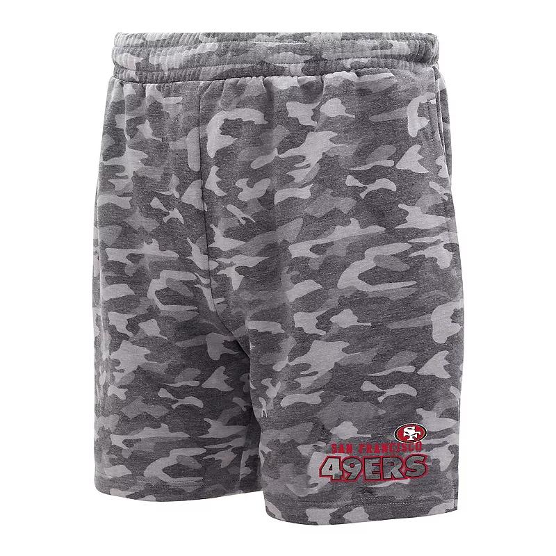 Men's Concepts Sport Charcoal Las Vegas Raiders Biscayne Camo Shorts,  Product Image