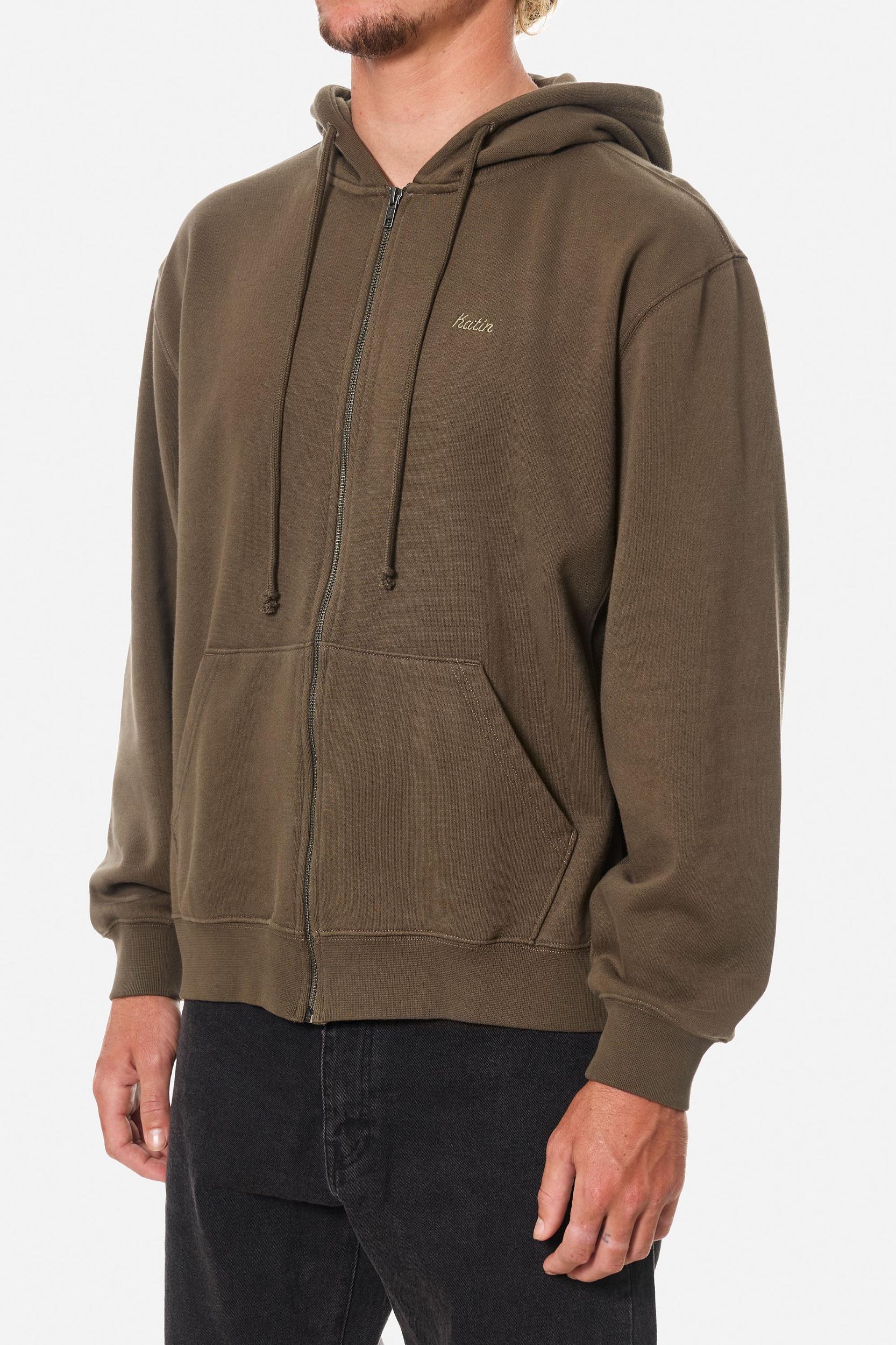 EMBROIDERED FULL ZIP HOODIE Product Image