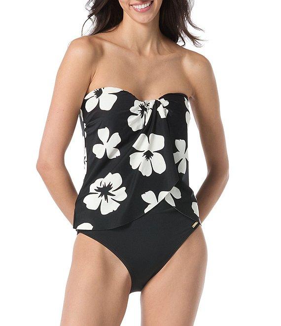 Vince Camuto Sanremo Solids Convertible High Waisted Bikini Swim Bottom Product Image