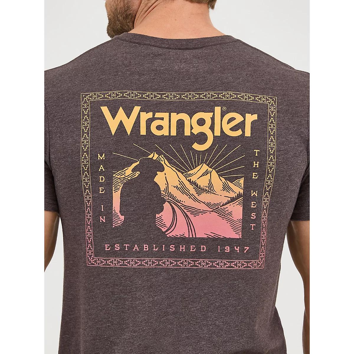 Men's Wrangler Back Graphic T-Shirt in Hound Product Image