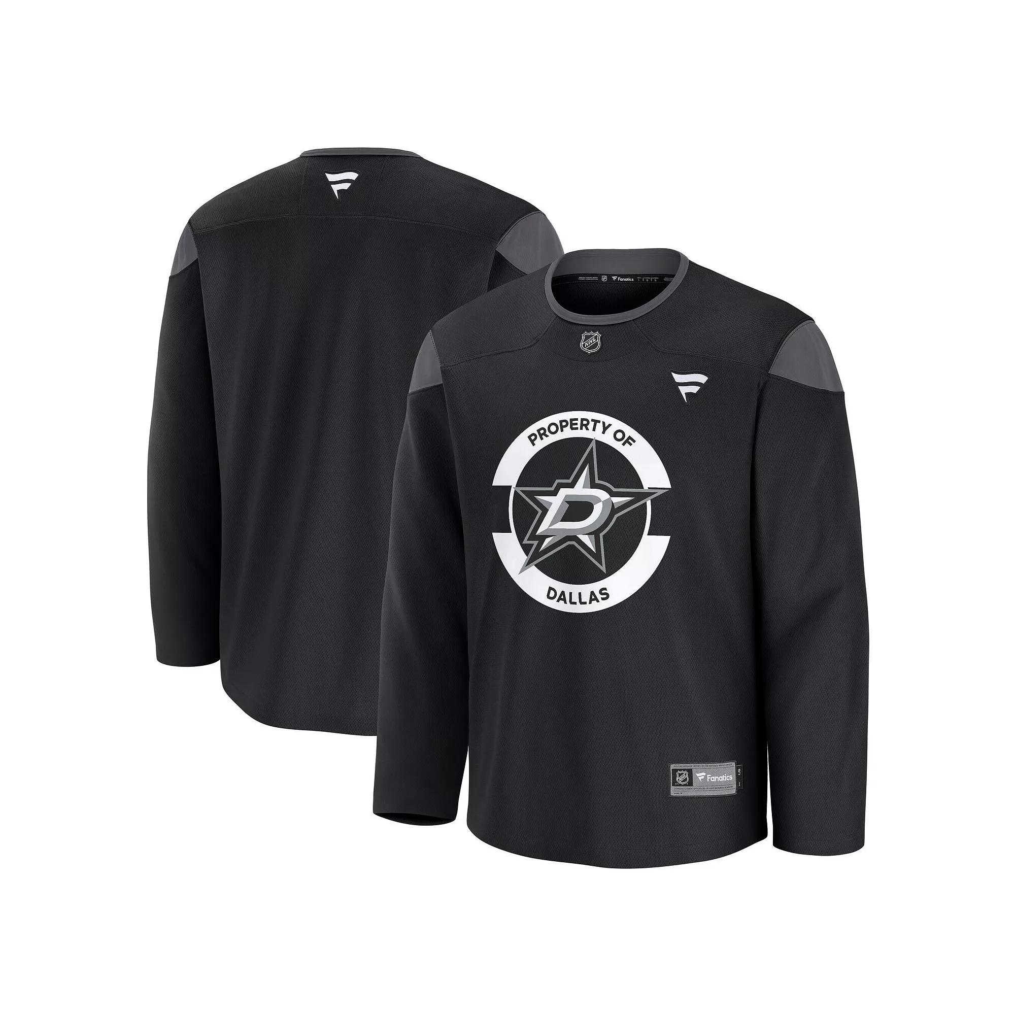 Men's Fanatics Black Dallas Stars Home Practice Jersey, Size: Large, Str Black Product Image