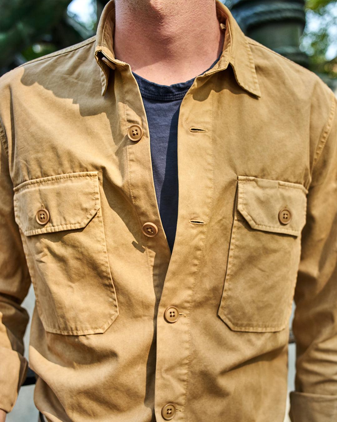 MacArthur Shirt in Khaki Twill Product Image