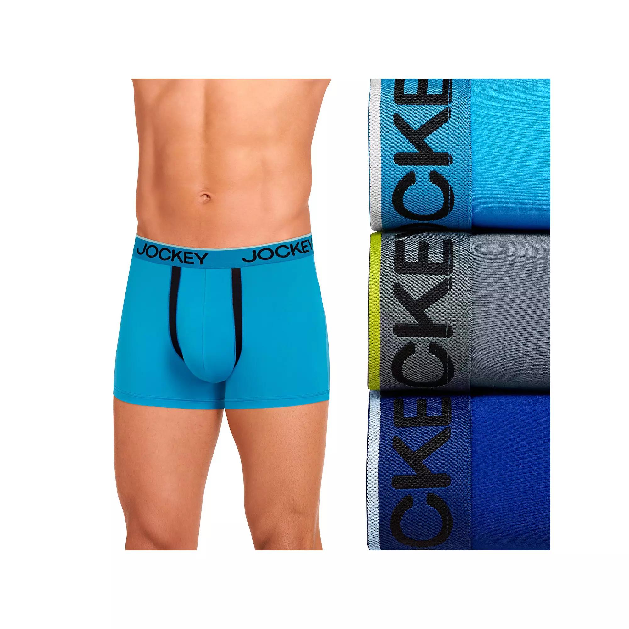 Men's Jockey® Chafe Proof Microfiber 3" Trunks 3-Pack,  Product Image