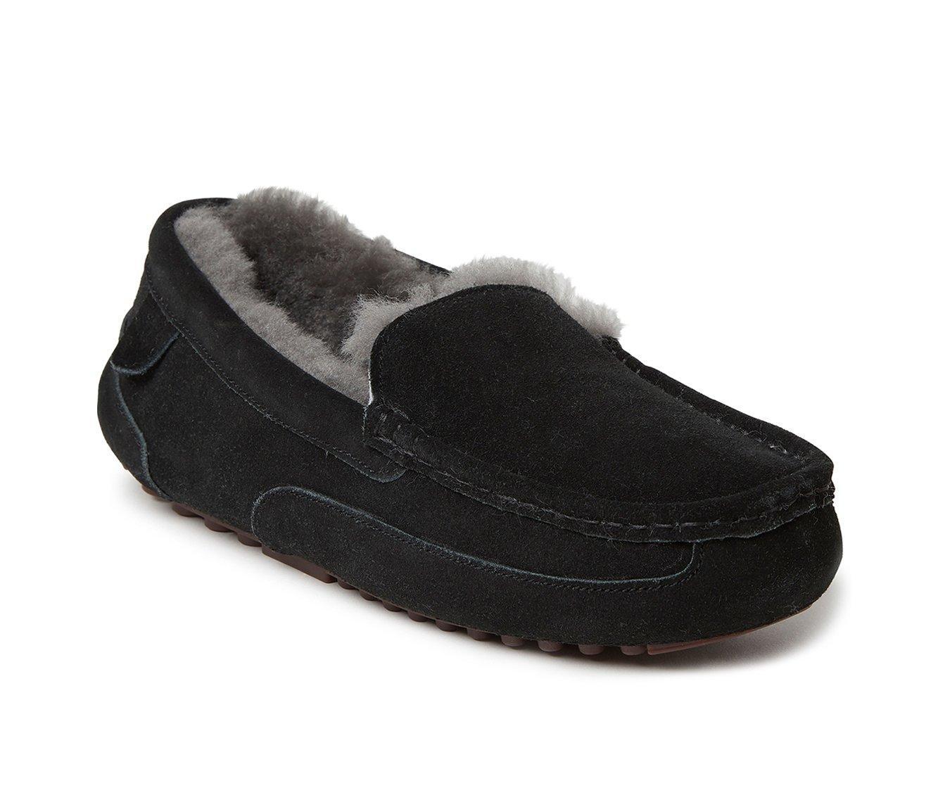 Fireside by Dearfoams Men's Melbourne Genuine Shearling Moccasin Slippers Product Image