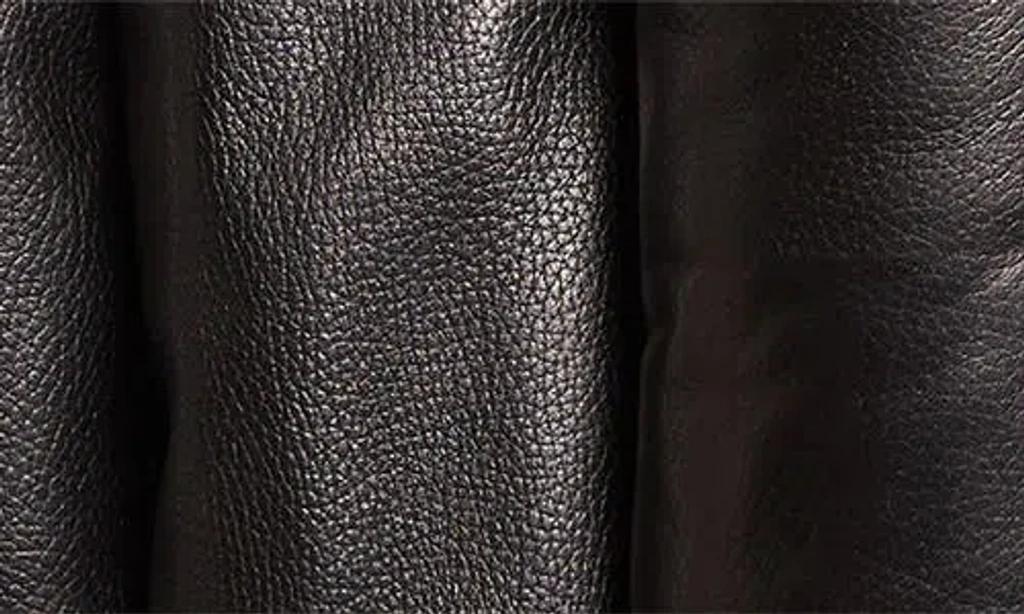 ALAÏA Padded Leather Bomber Jacket In Black Product Image