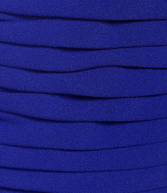 Tadashi Shoji Stretch Crepe Off-The-Shoulder Ruched Bow Front Sheath Dress Product Image