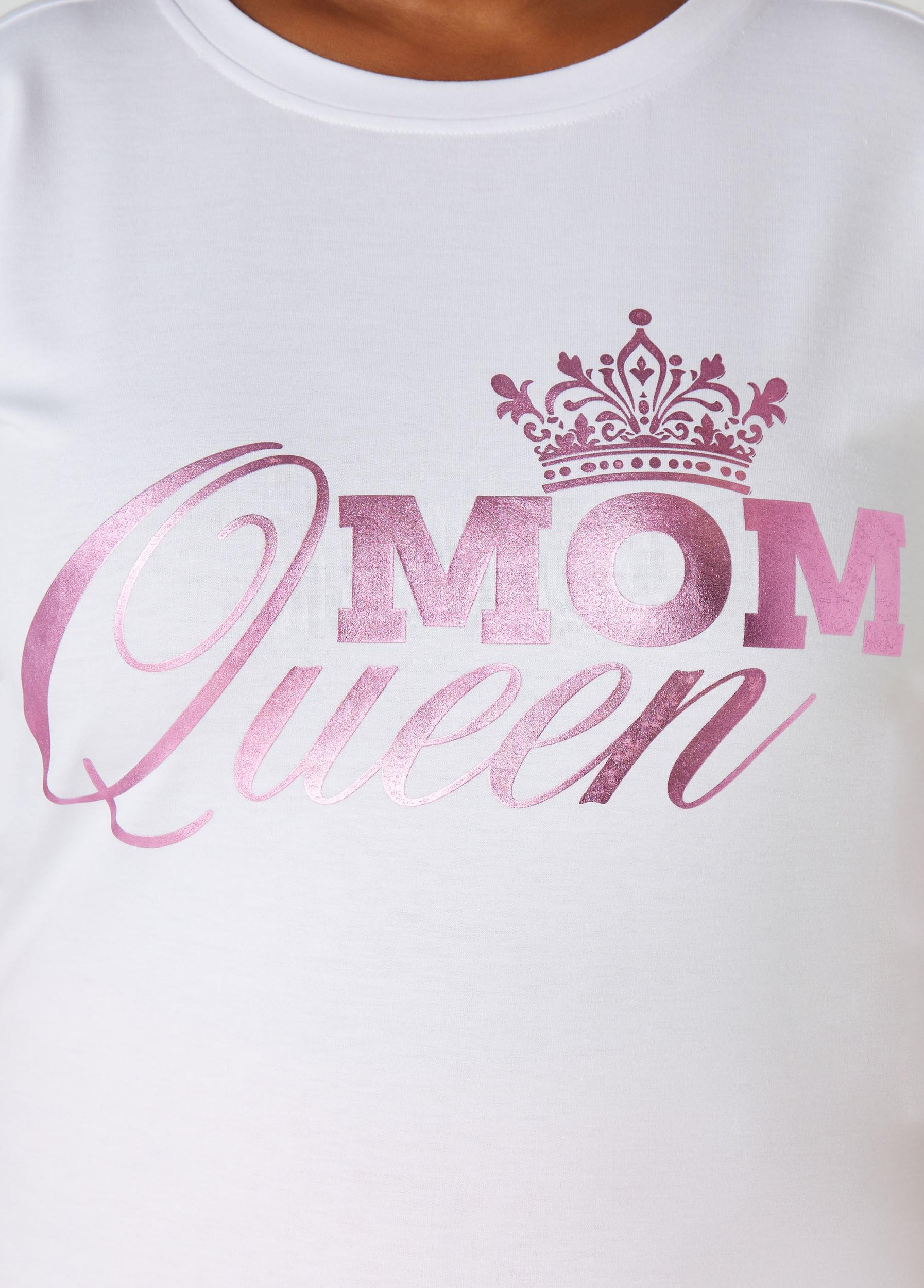 Metallic Mom Queen Graphic Tee Product Image