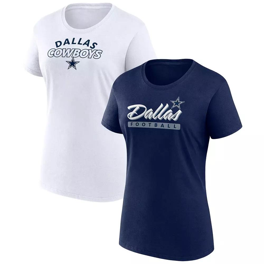 Women's Fanatics Branded Dallas Cowboys Risk T-Shirt Combo Pack, Size: XS, Blue Product Image