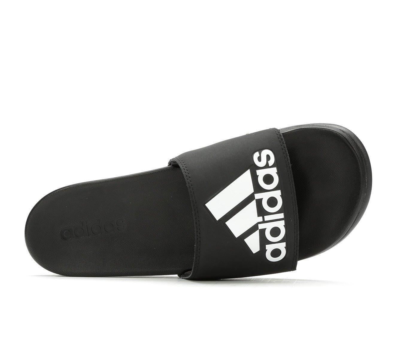 Men's Adidas Adilette Cloudfoam + Logo Sport Slides Product Image