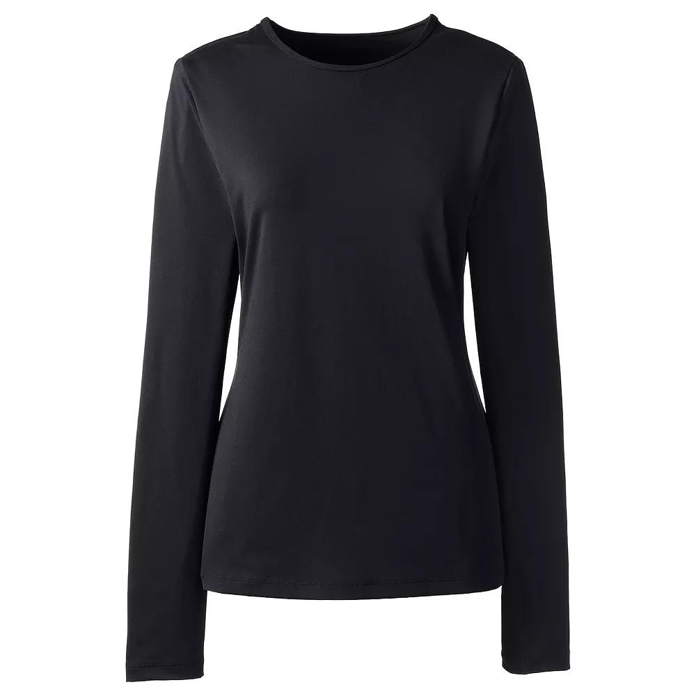 Women's Lands' End UPF 50 Long Sleeve Rash Guard,  Product Image