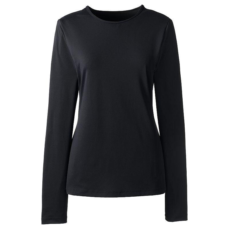 Petite Lands' End UPF 50 Long Sleeve Rash Guard, Women's,  Product Image