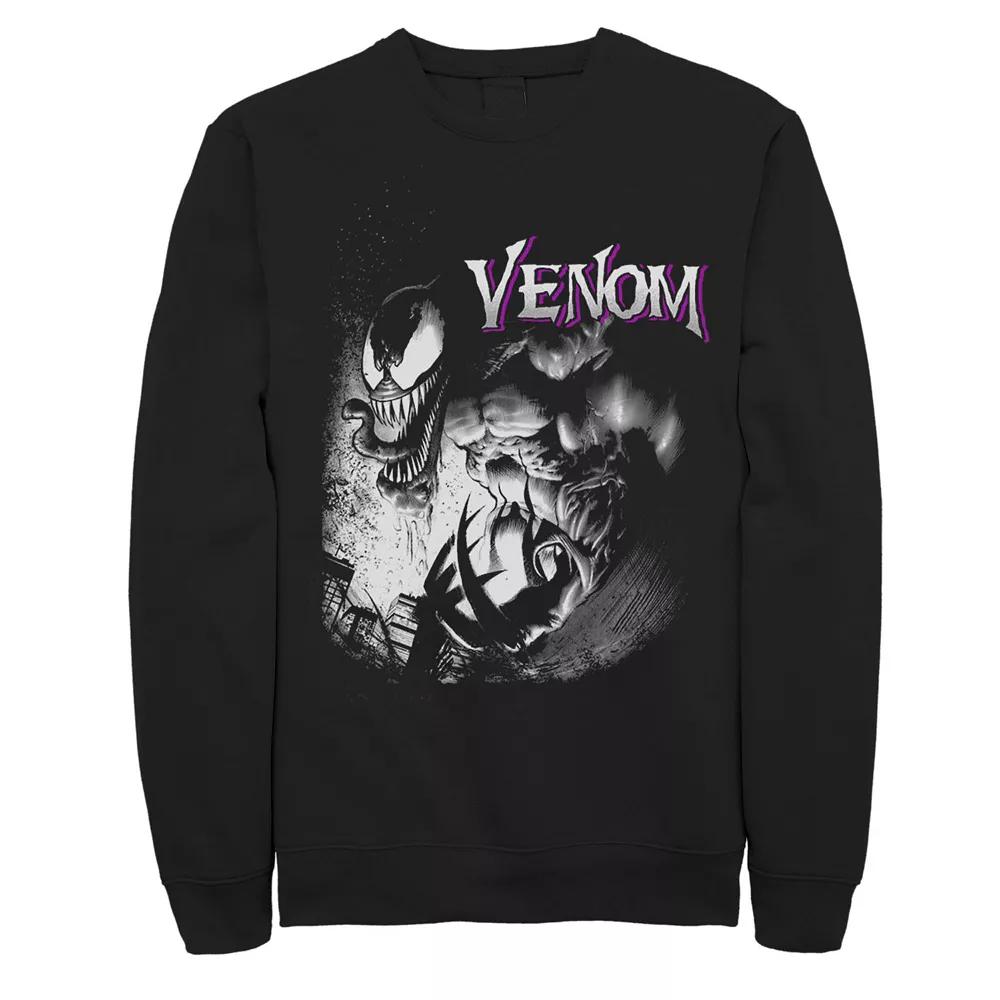 Men's Marvel Venom City Shadows Graphic Fleece Pullover,  Product Image