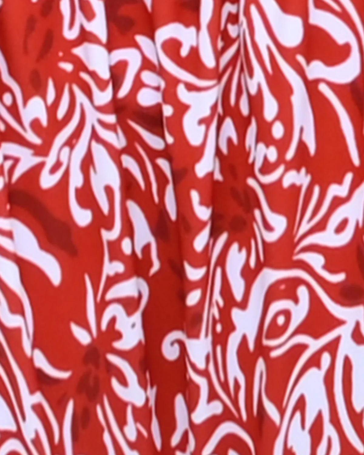 Red Floral Halter Triangle Bikini Set Product Image