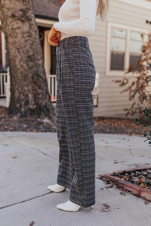 The Parker High Waist Tweed Trousers Product Image