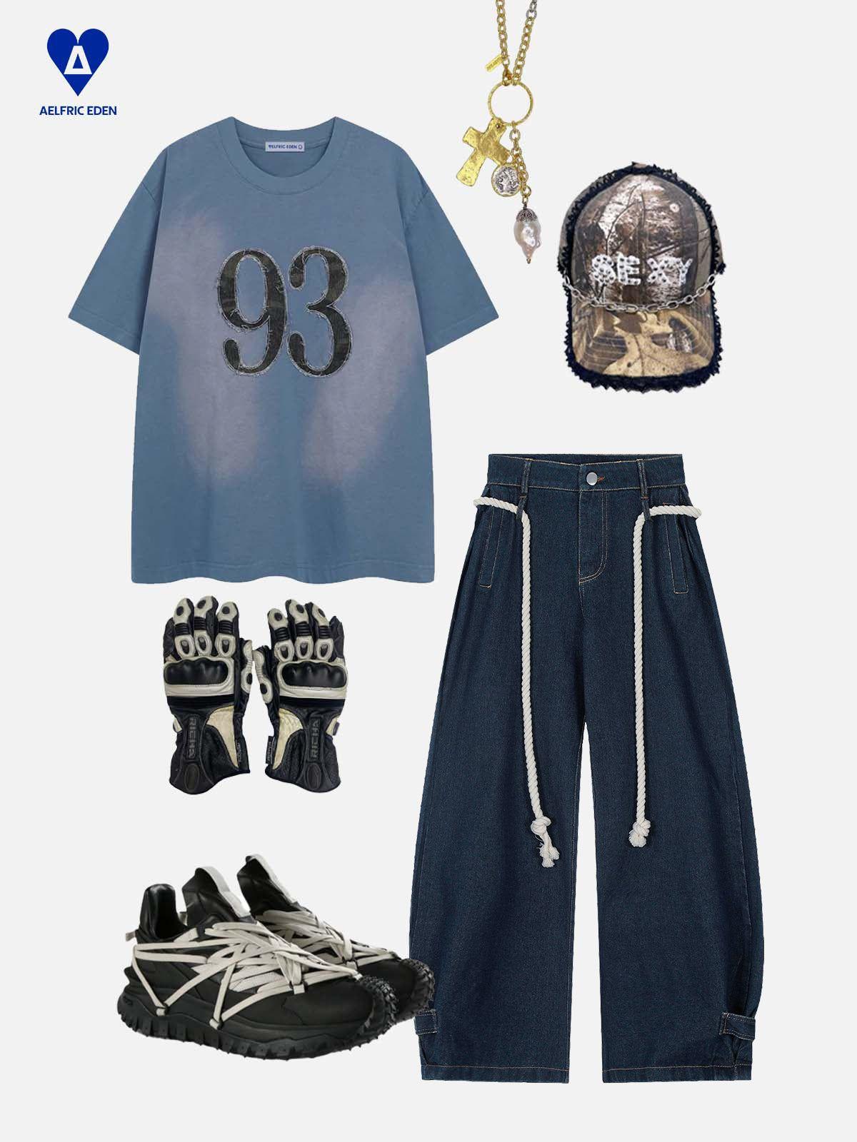 Aelfric Eden Super Baggy Barrel Jeans Product Image