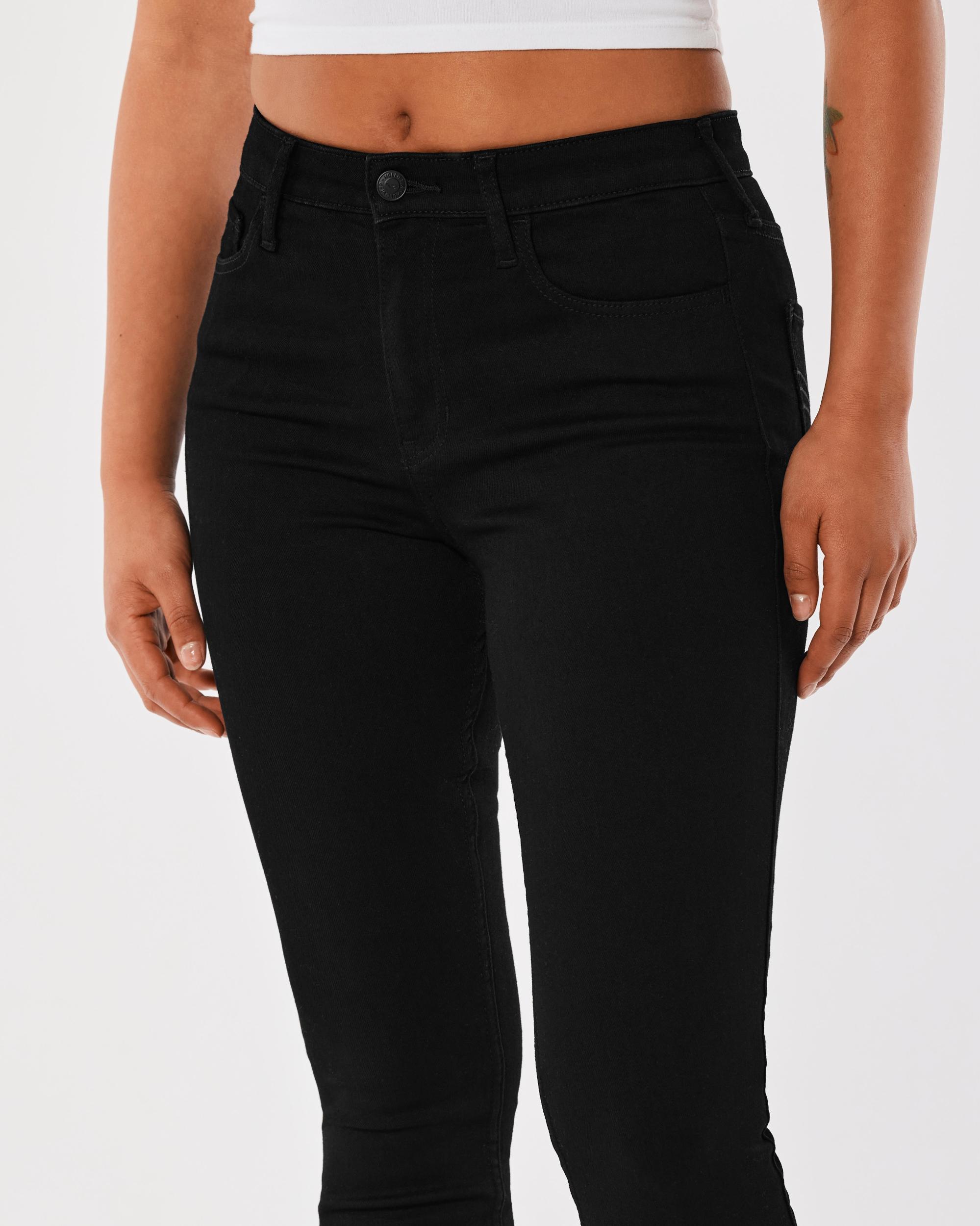 High-Rise Black Super Skinny Jeans Product Image