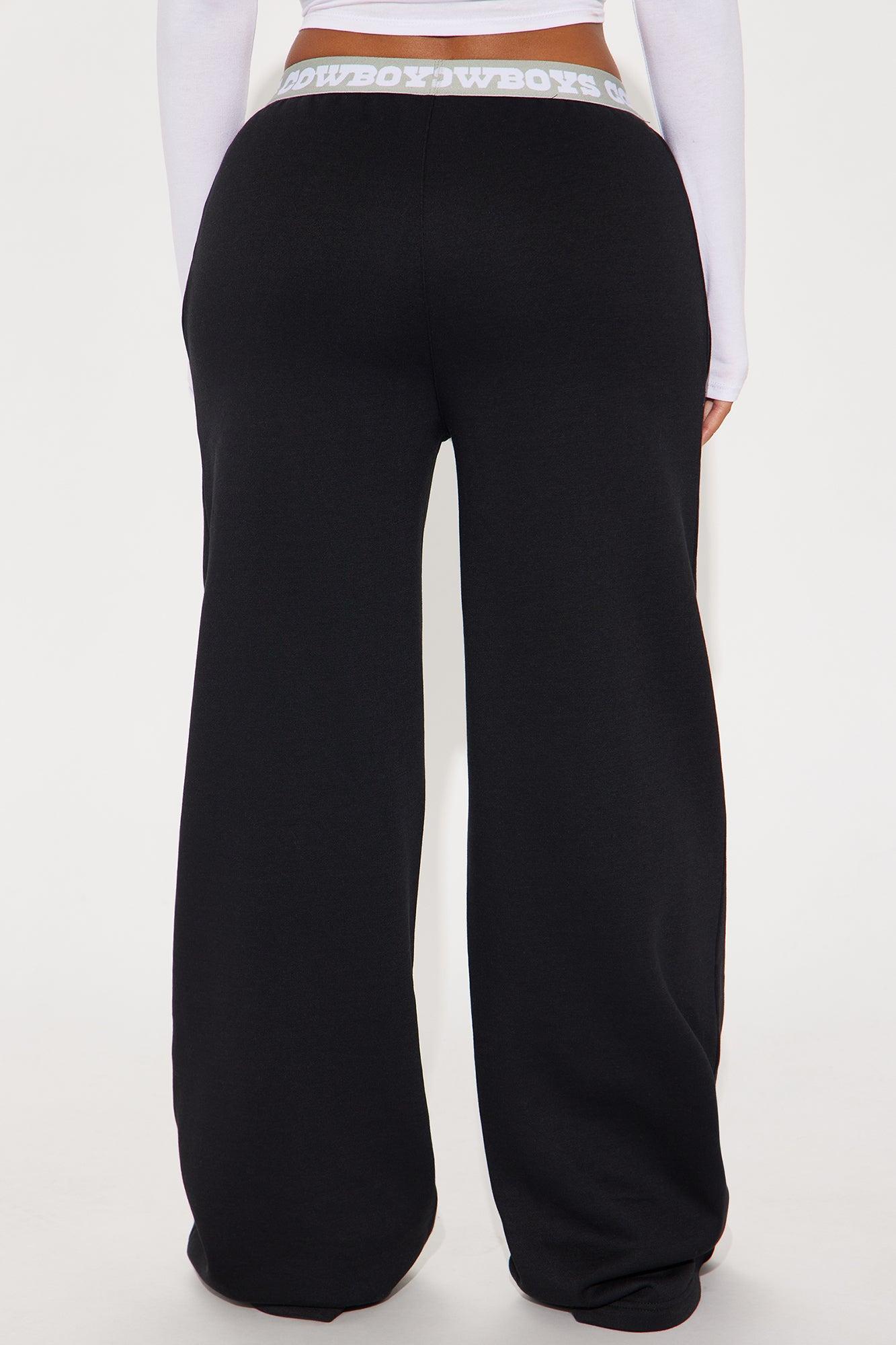 Dallas Cowboys Wide Leg Pant - Black Product Image