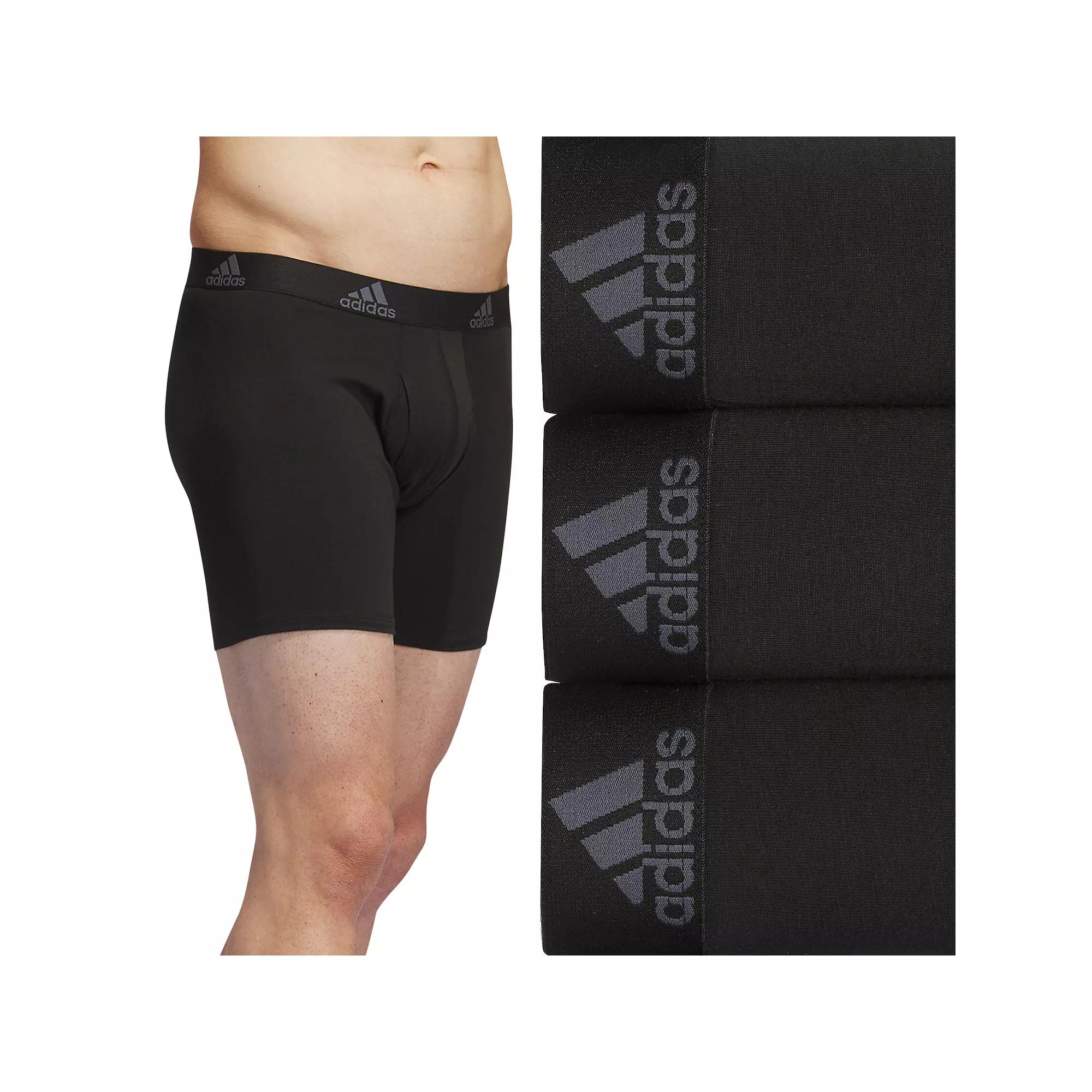 Men's adidas 3-pack Cotton Stretch Boxer Briefs,  Product Image