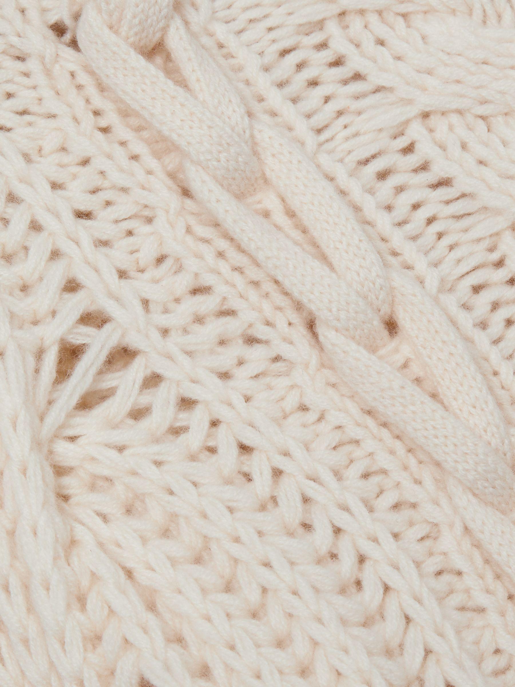 Atelier Wool and Cashmere Cabled Jumper in Cream Product Image