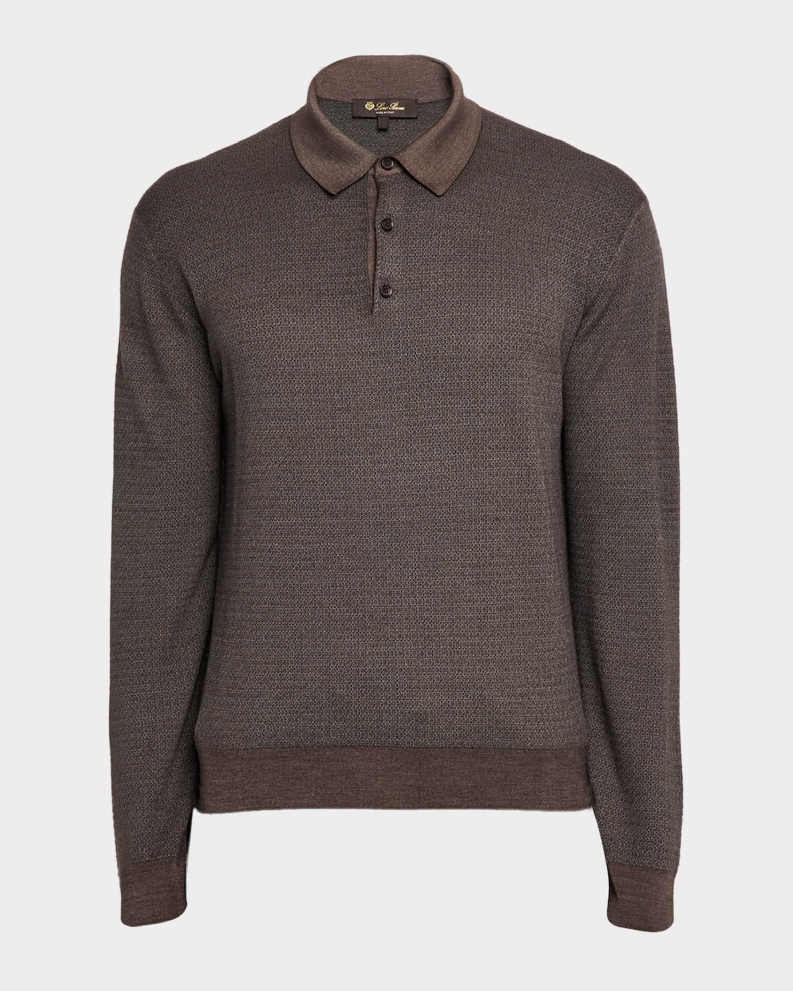 Men's Jacaranda Long-Sleeve Polo Shirt Product Image
