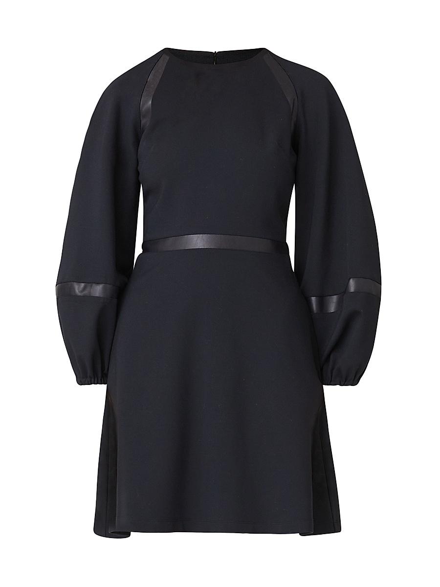 Womens Elsy Vegan Leather-Trim Dress Product Image