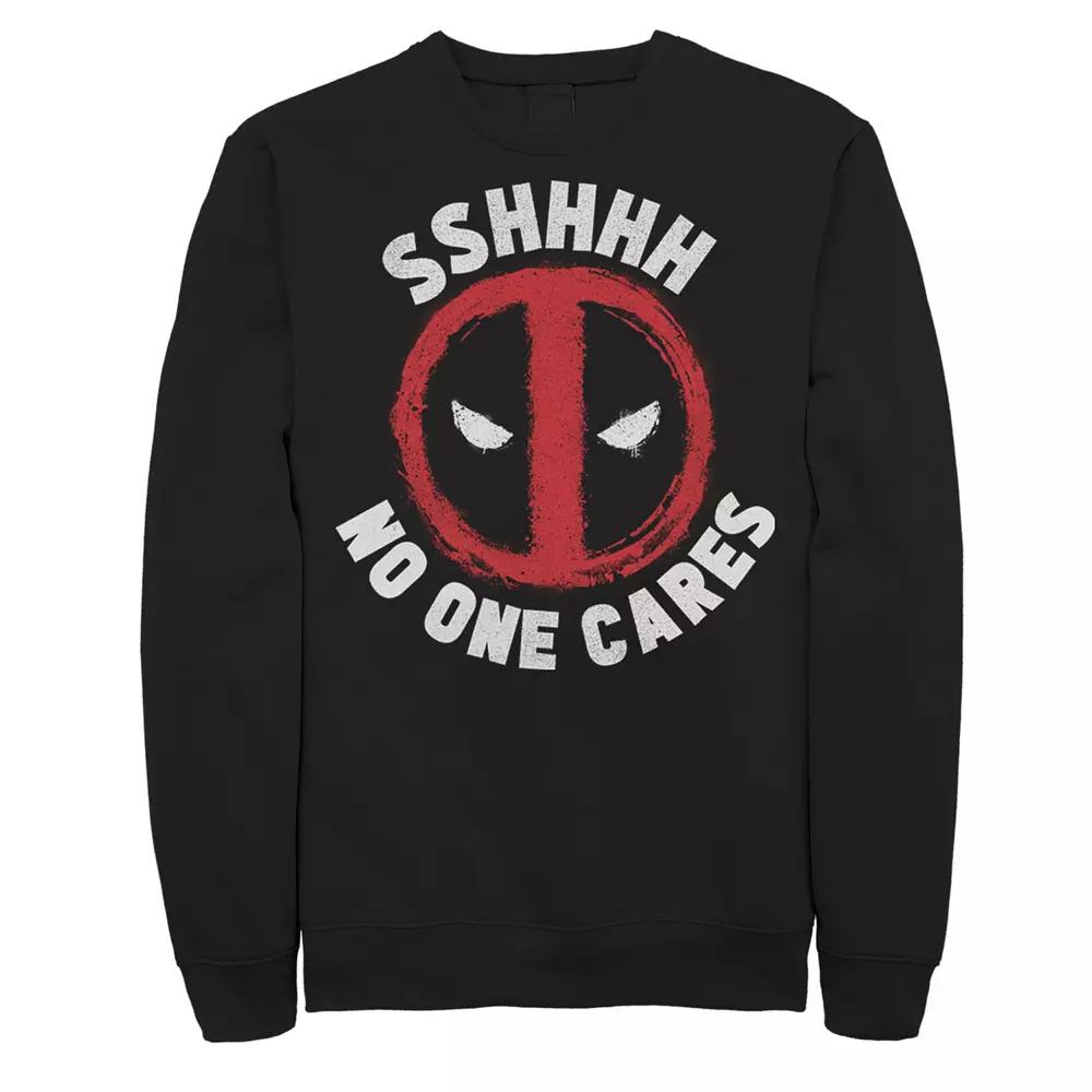 Men's Deadpool No One Cares Logo Sweatshirt,  Product Image