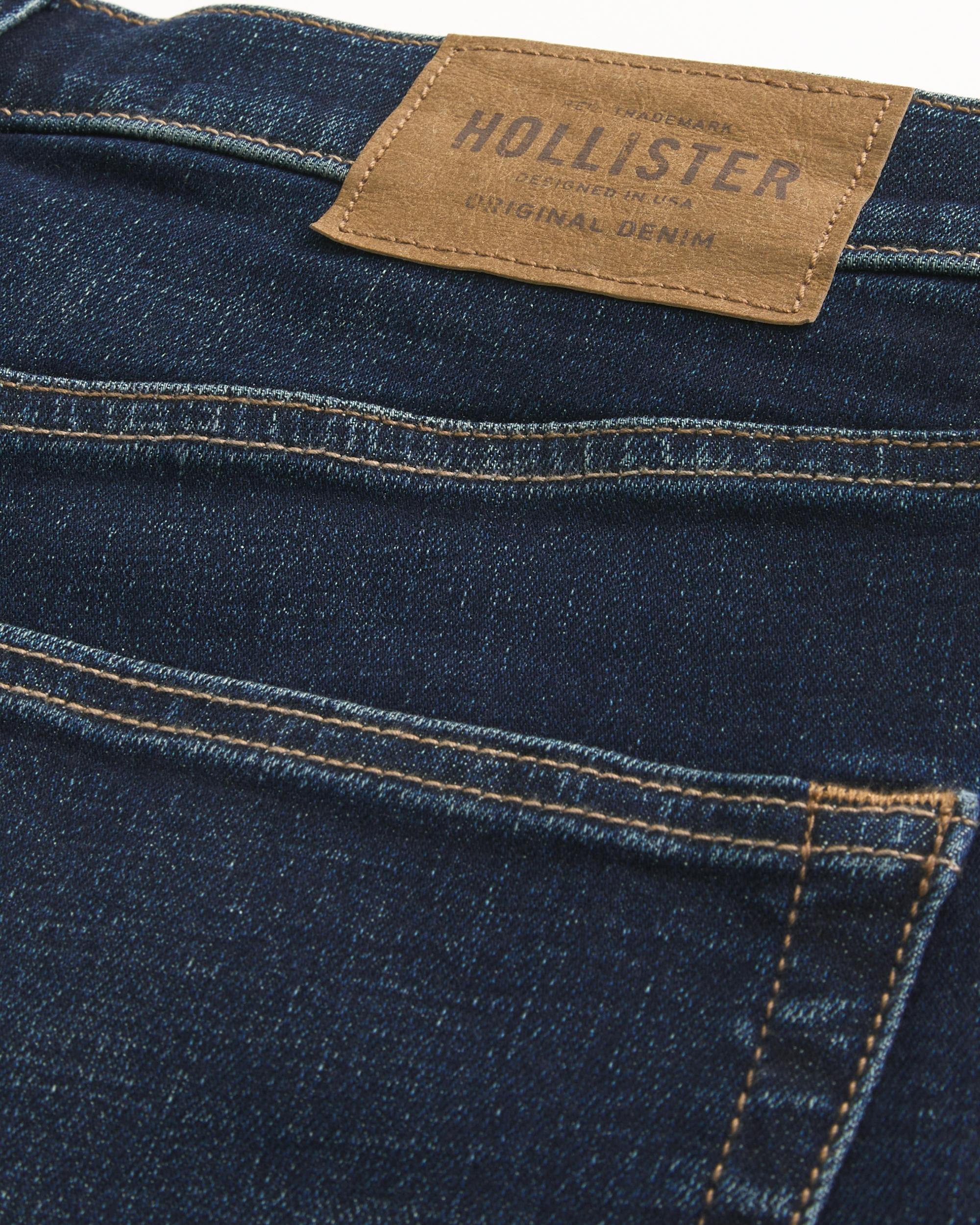 Dark Wash Athletic Skinny Jeans Product Image