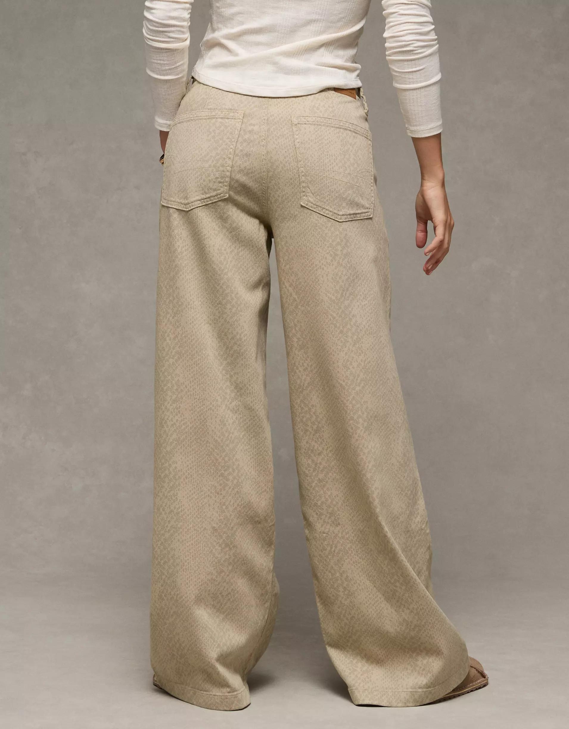 AE Dreamy Drape Stretch Low-Rise Ultra Wide-Leg Pant Product Image