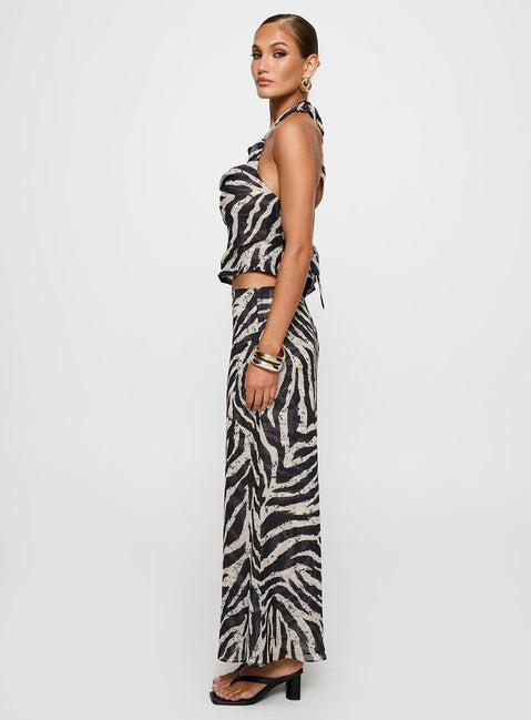 Eleganza Maxi Skirt Zebra Product Image