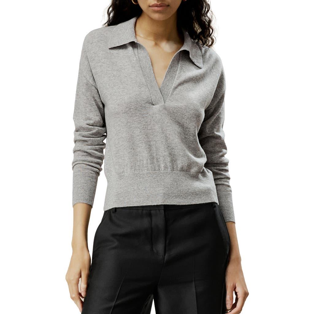 Lilysilk Women's V Neck Cashmere Polo Sweater Product Image