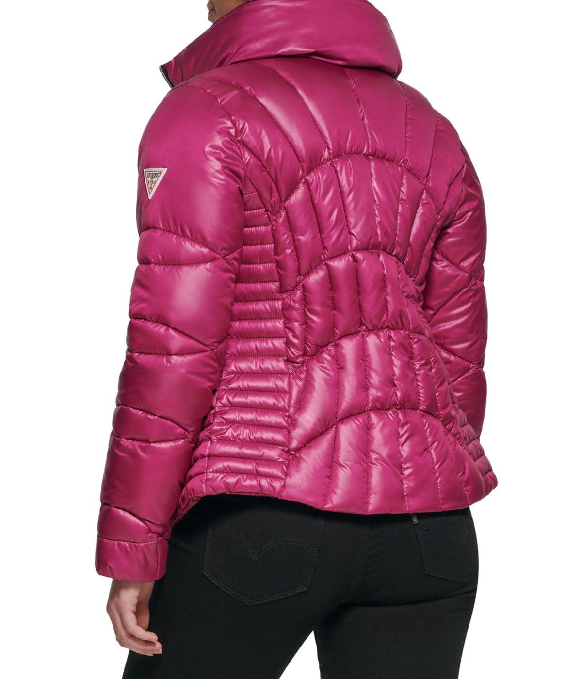 Quilted Puffer Jacket Magenta Product Image