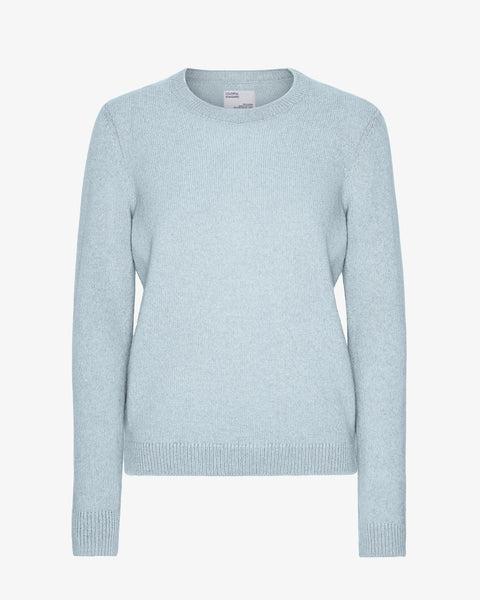Women Classic Merino Wool Crew - Polar Blue Product Image