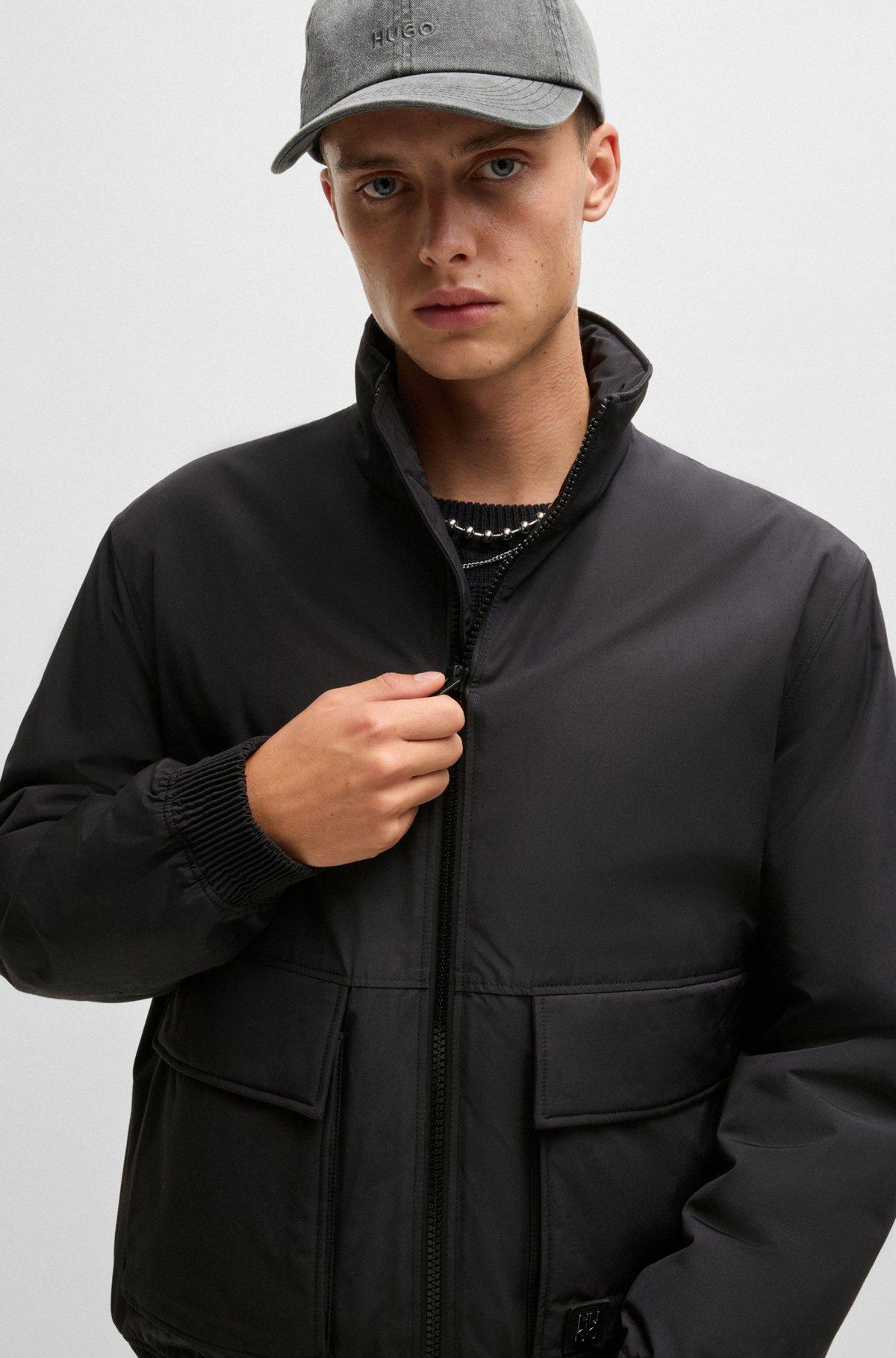 Water-repellent jacket in matte fabric Product Image