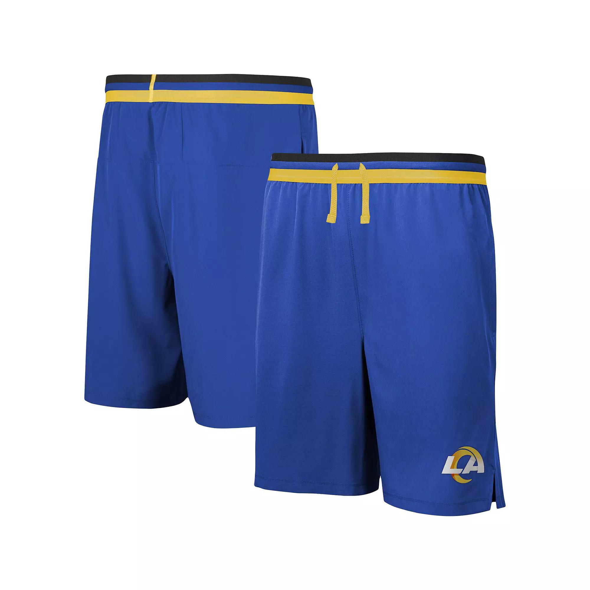 Men's Black Las Vegas Raiders Cool Down Tri-Color Elastic Training Shorts,  Product Image