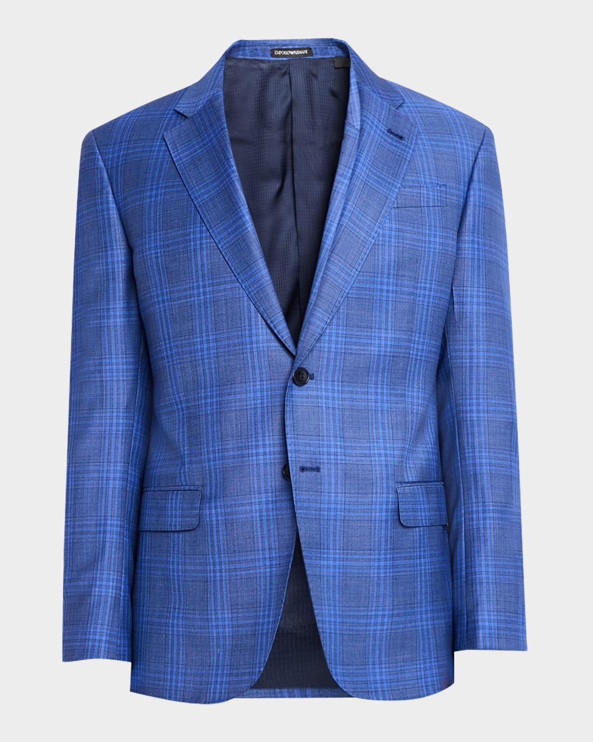 Mens Plaid Wool Sportcoat Product Image