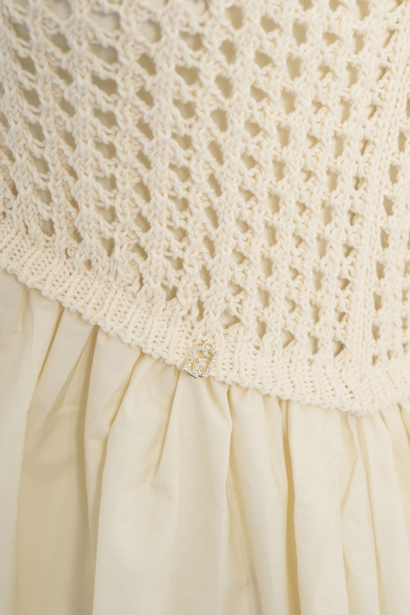 Mini dress with crochet detail Product Image