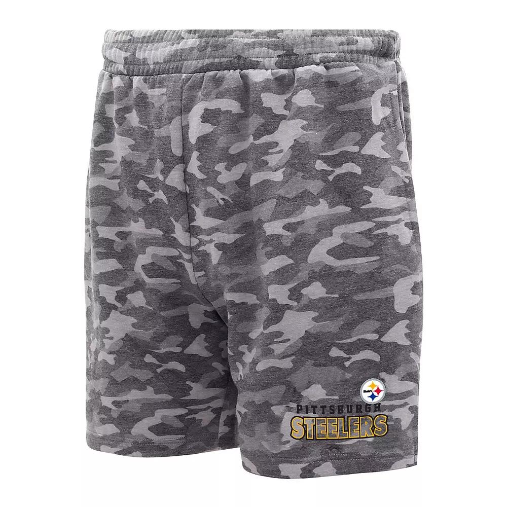 Men's Concepts Sport Charcoal Las Vegas Raiders Biscayne Camo Shorts,  Product Image