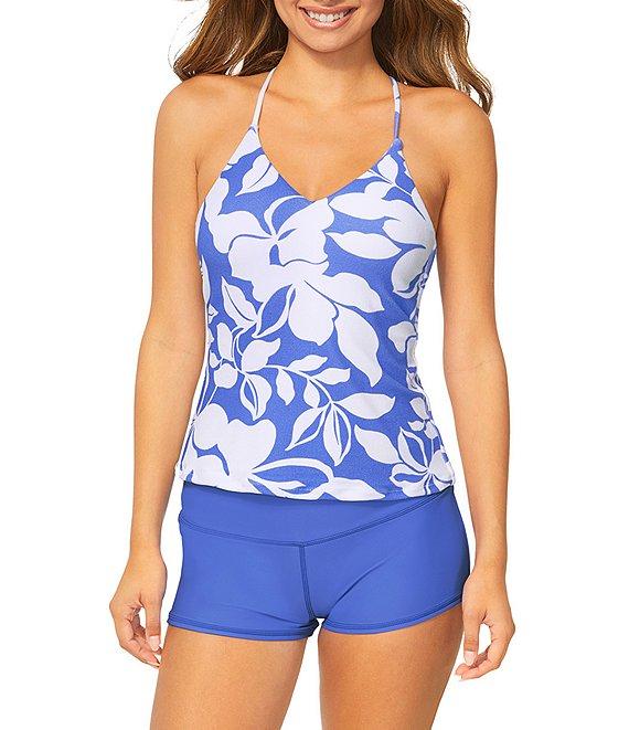 Raisins Solid Back Ruched Surf Short Swim Bottom Product Image