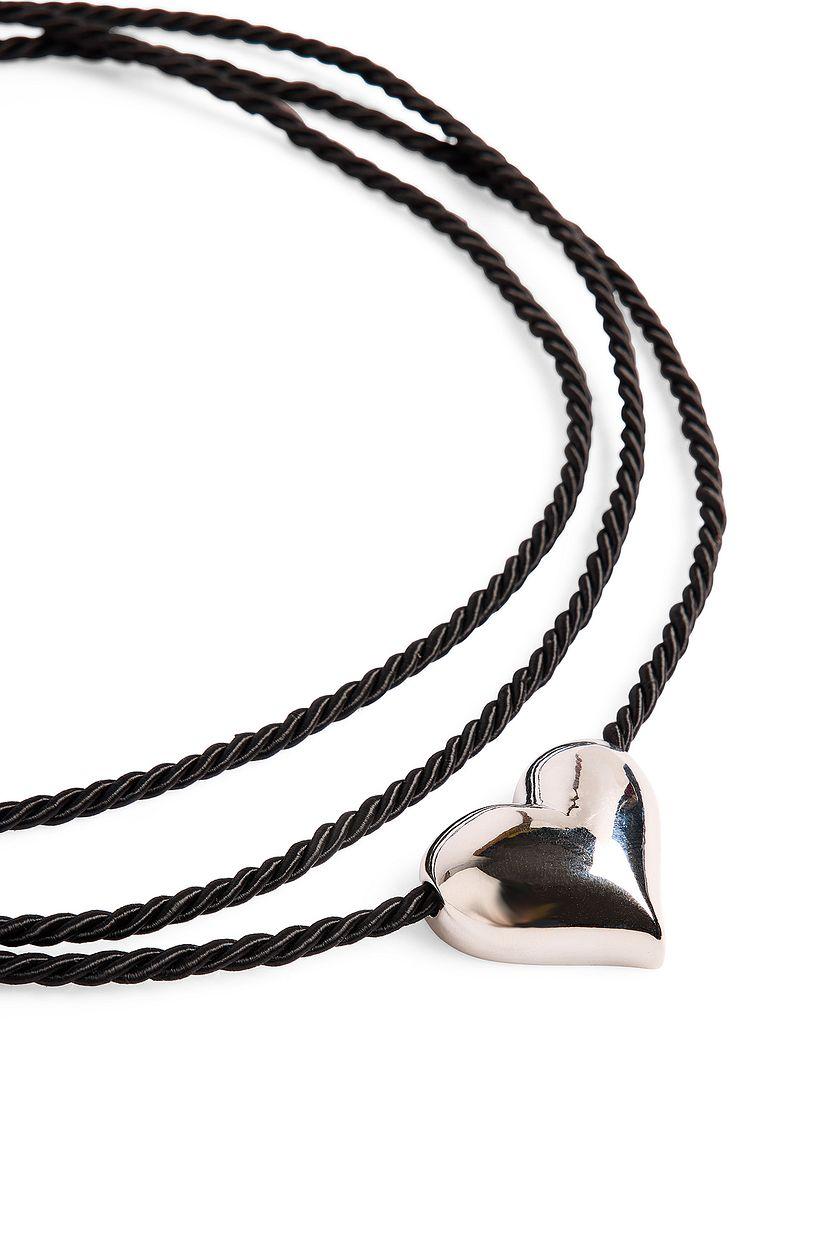 Wrap Around Chubby Heart Necklace Product Image