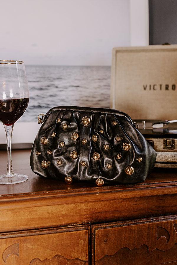 Posh Mindset Faux Leather Purse in Black Product Image