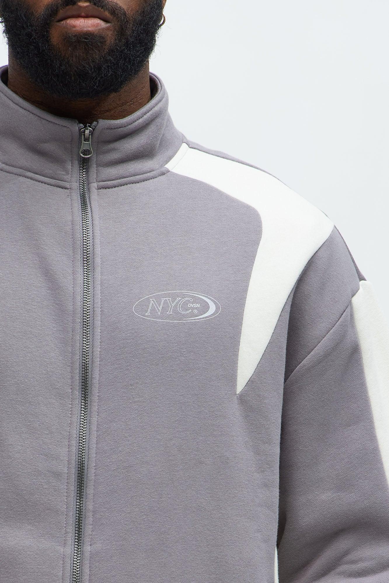 NYC Fleece Jacket - Grey Product Image