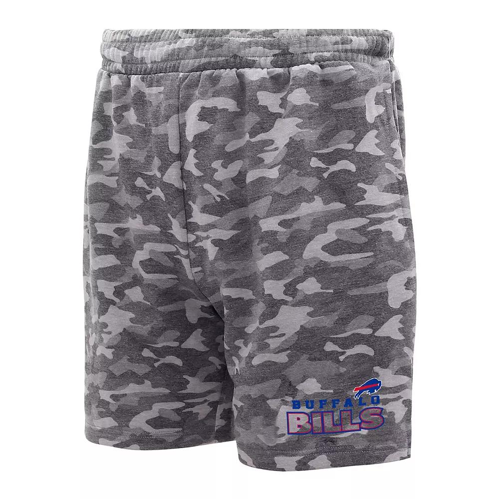 Men's Concepts Sport Charcoal Buffalo Bills Biscayne Camo Shorts,  Product Image