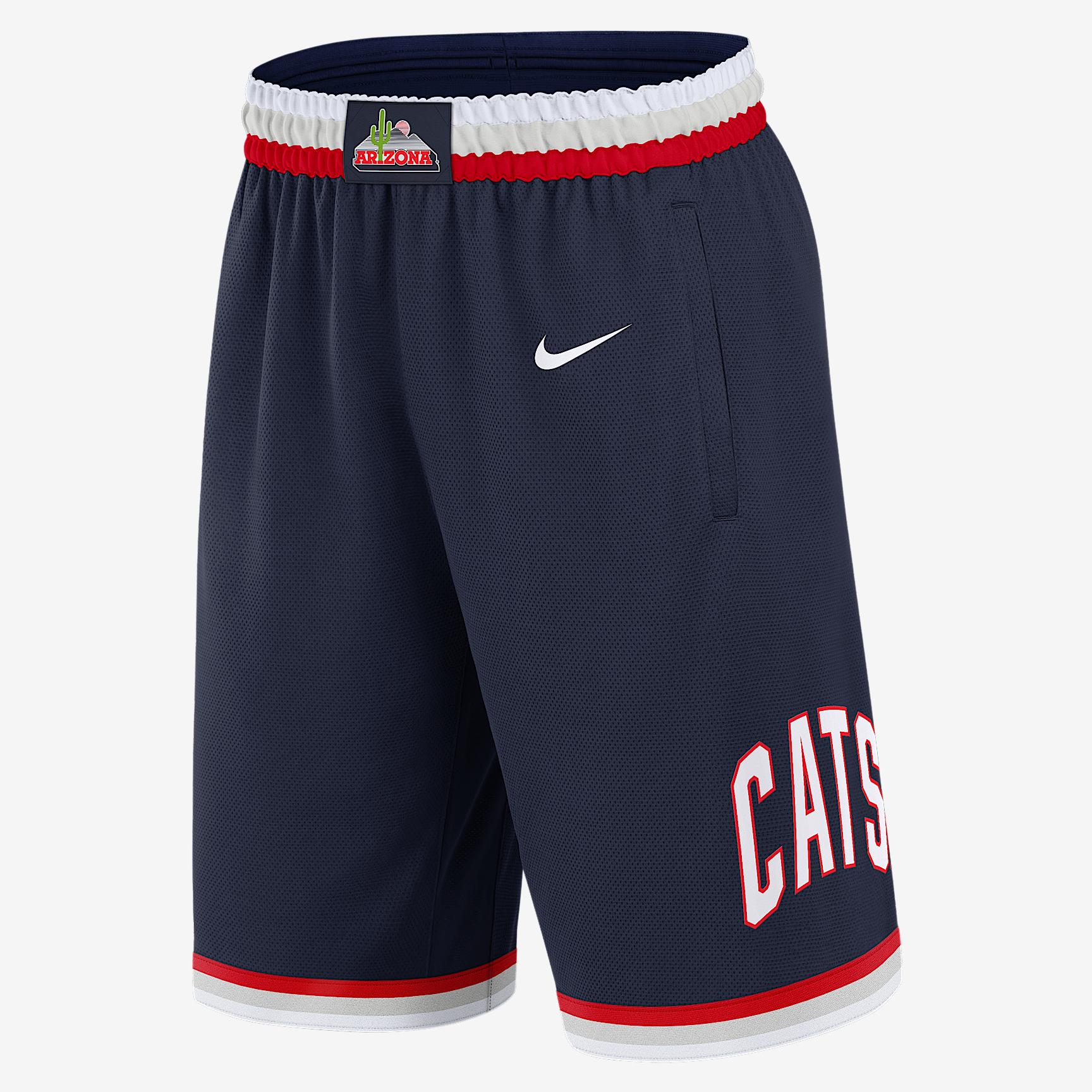 Arizona Replica Basketball Nike Mens Dri-FIT College Shorts | NCBS09MAUAC-H45 Product Image