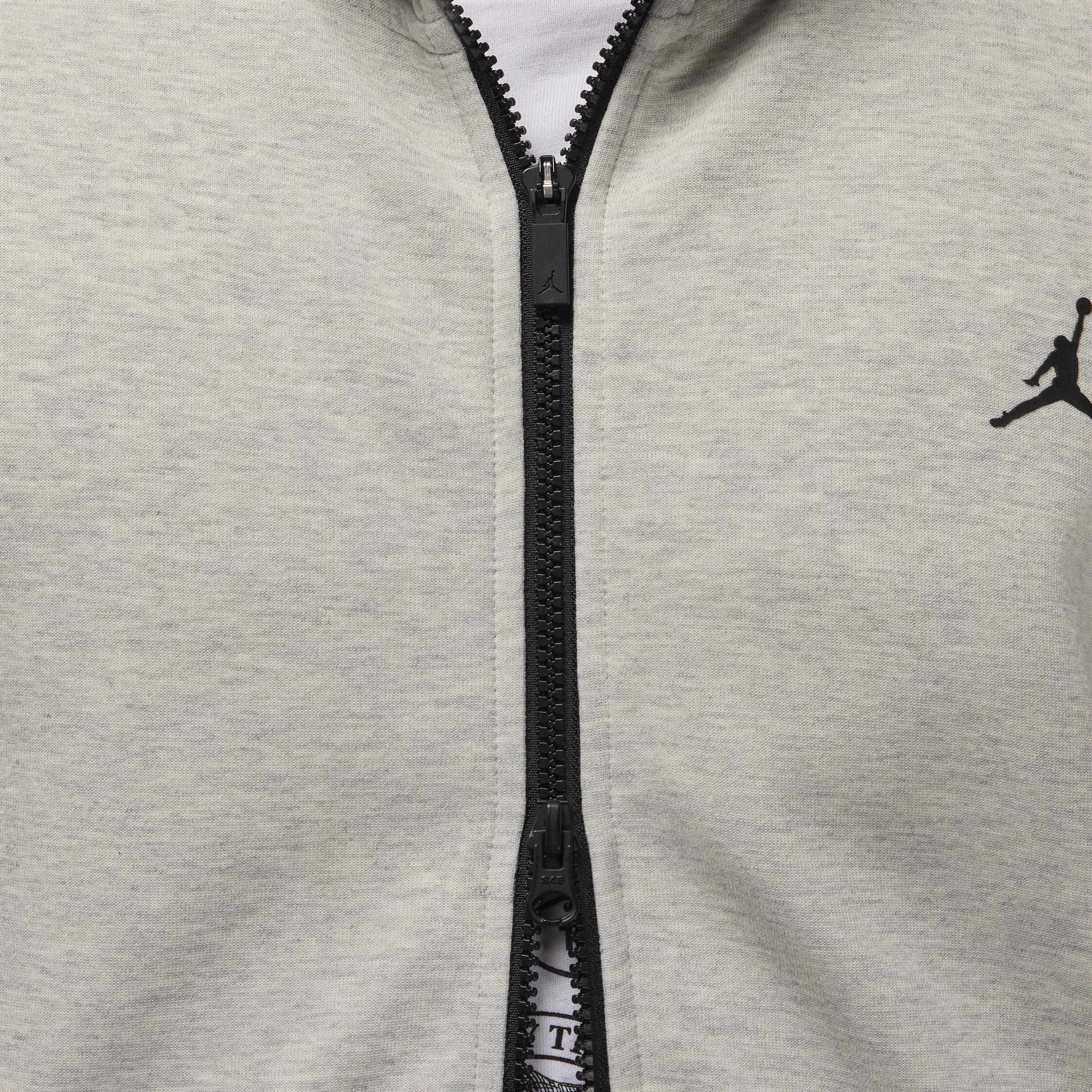 Jordan Mens Jordan Dri-FIT Sport Hoop Fleece Full-Zip - Mens Grey/Black Product Image