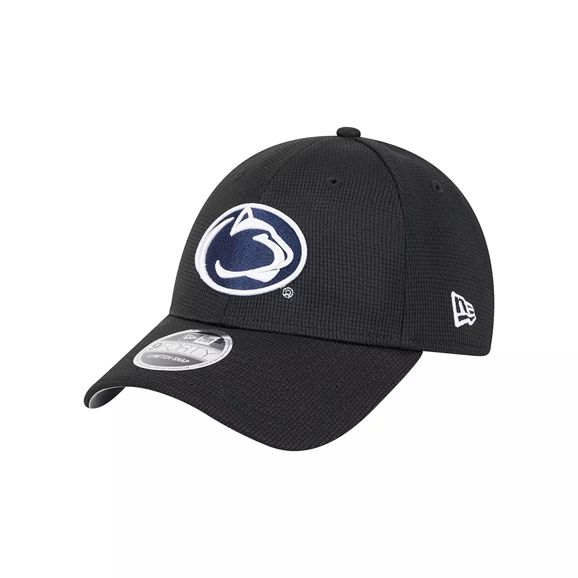 Men's New Era Black Penn State Nittany Lions Pivot 9FORTY Stretch-Snap Adjustable Hat Product Image