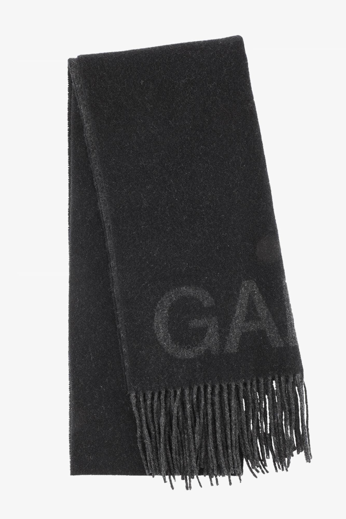 Black Fringed Scarf Product Image