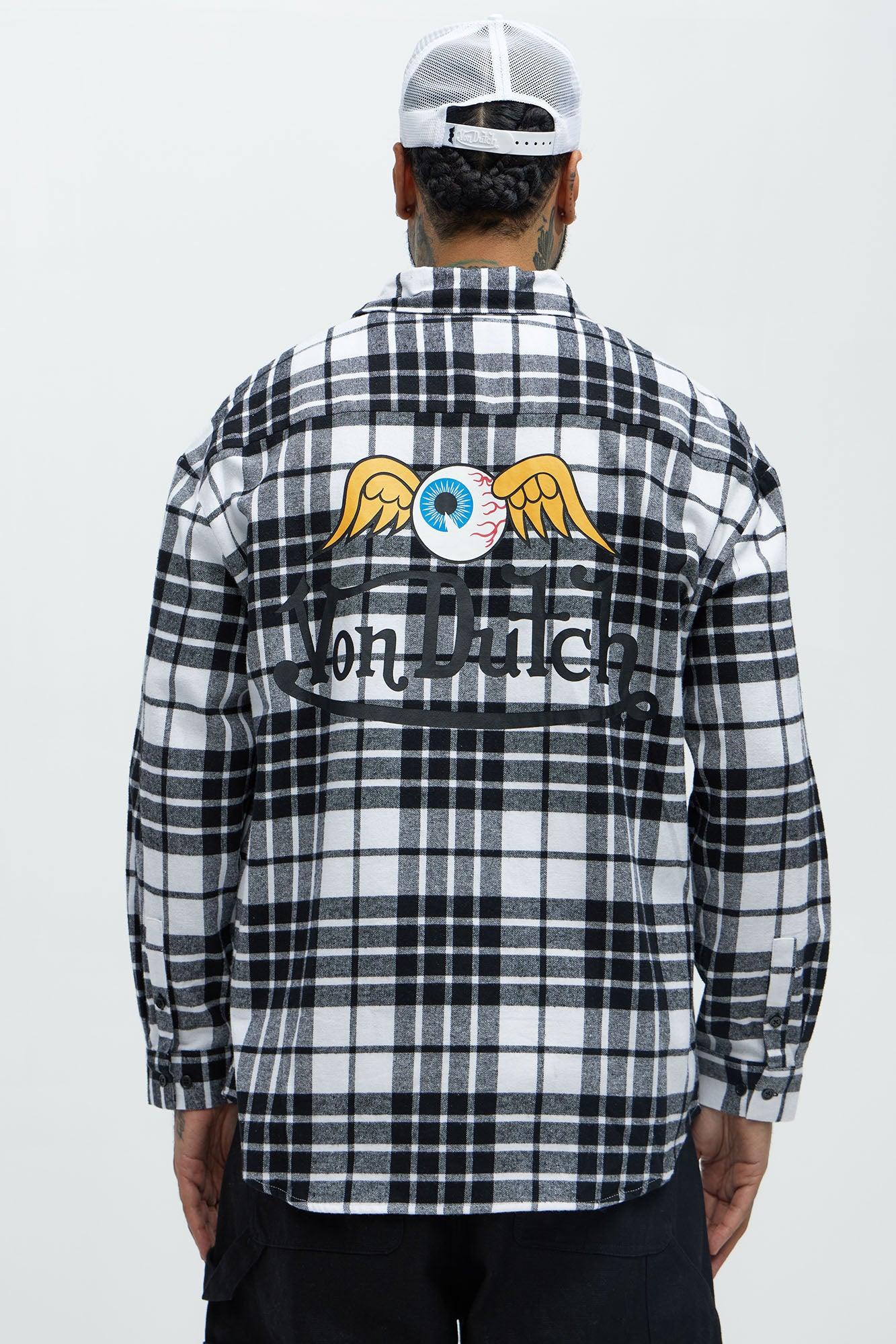Von Dutch Eyeball Flannel - Black/combo Product Image