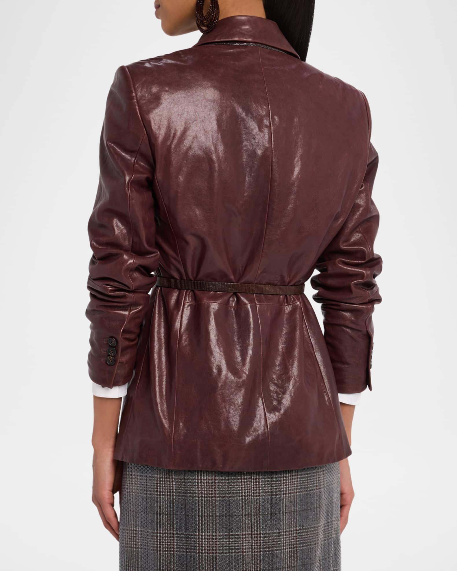 Leather Blazer Product Image